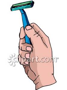 Razor Clipart Hand Holding A Disposable Razor Royalty Free Clipart