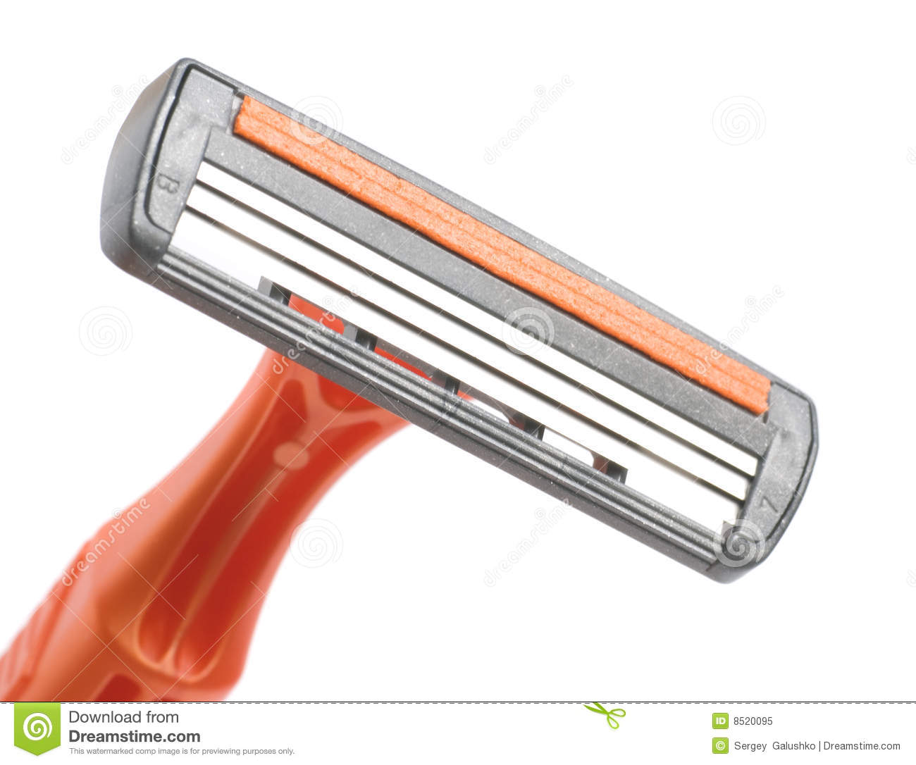 The Disposable Razor  The Shaving Machine Tool Isolated On A White    