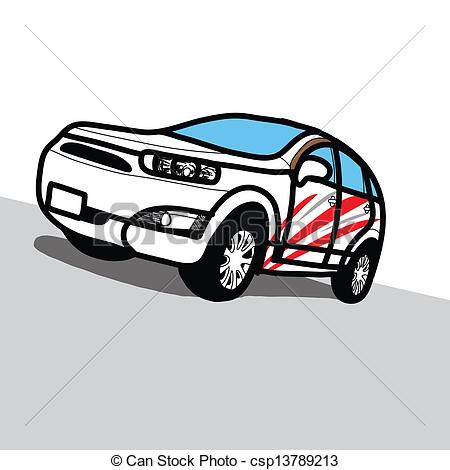 Vector   Car Suv   Hand Drawn   Stock Illustration Royalty Free