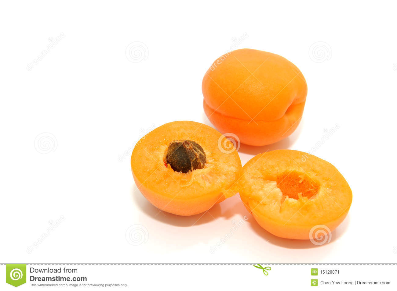 Apricot Fruit With White Backgroundsweet Fruit