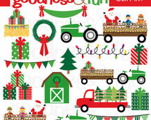 Christmas Clipart   Digital Christmas Clipart   Instant Download