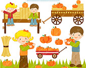 Clipart   Commercial Use Ok   Hayride Graphics Pumpkin Clipart