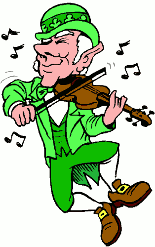 Free Clipart Of Leprechaun Clipart Of A Happy Leprechaun Playing His