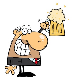 Friday Clipart Image   A Businessman Celebrating The Start Of The