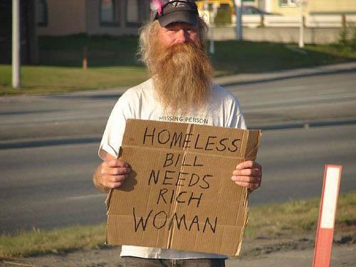 Homeless People With Funny Homeless Signs And Quotes   Intraday Fun