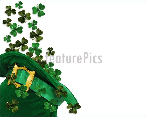 Illustration Of St Patricks Day Shamrocks In Hat