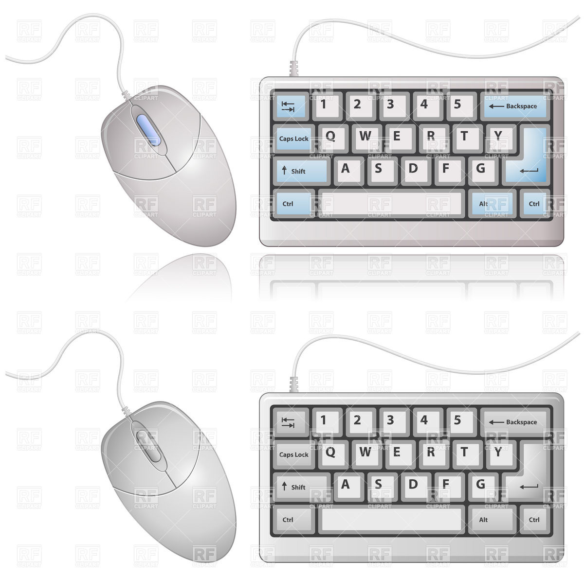 Keyboard And Computer Mouse Download Royalty Free Vector Clipart  Eps