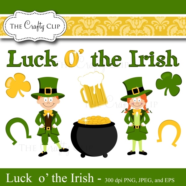 Luck O  The Irish   St  Patricks Day Clipart   Backgrounds   Pinterest