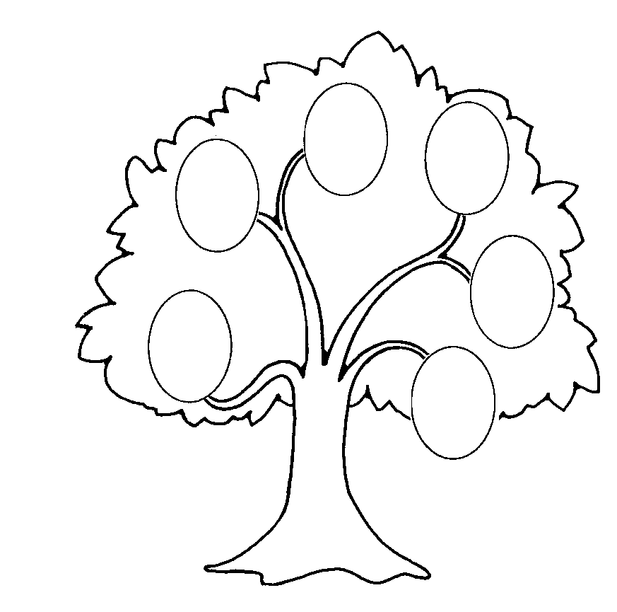 Printable Tree Template   Az Coloring Pages