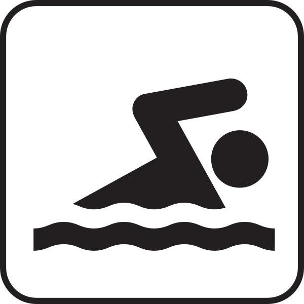 Silhouette Swimmer Clip Art At Clker Com   Vector Clip Art Online    