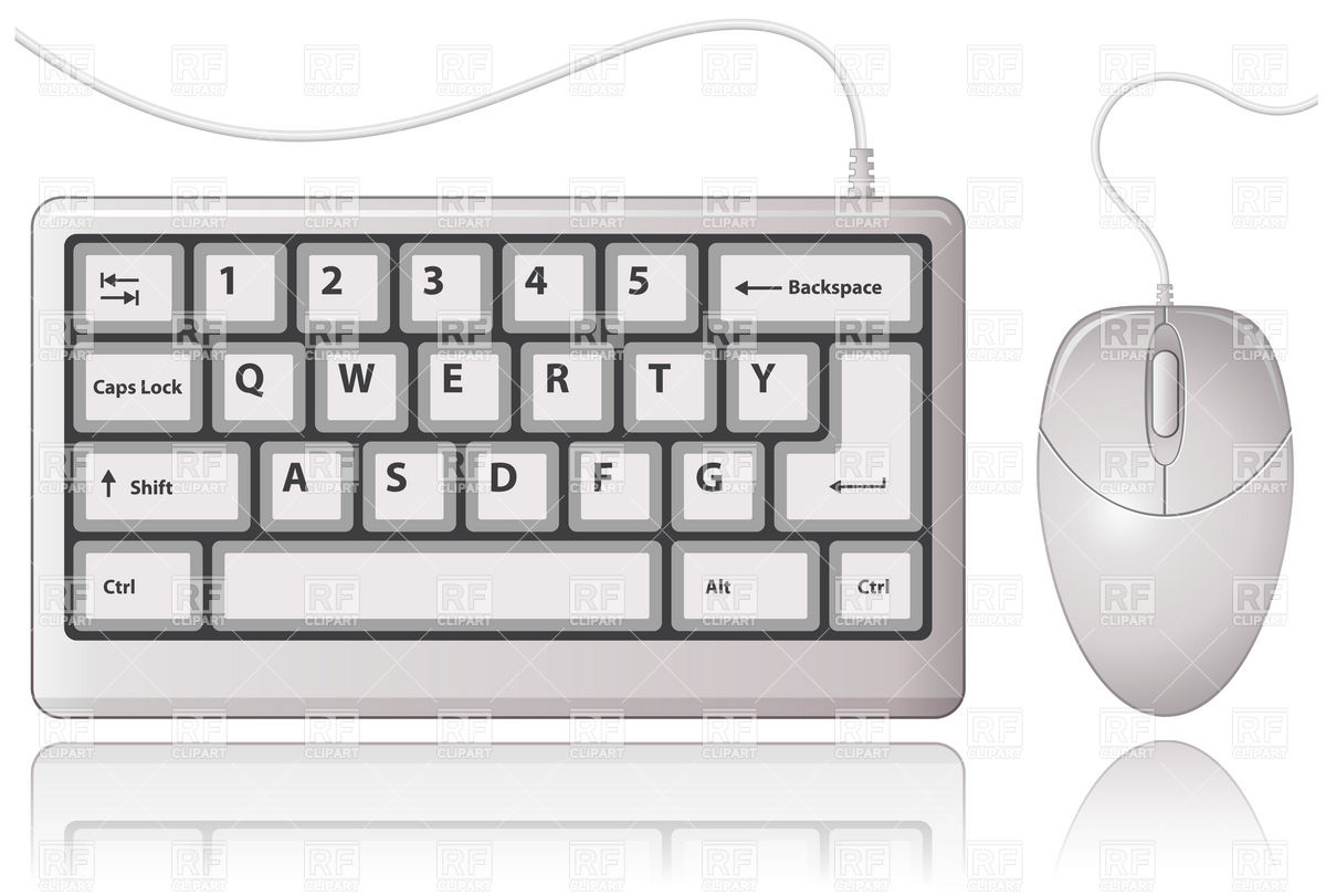 White Keyboard And Computer Mouse Technology Download Royalty