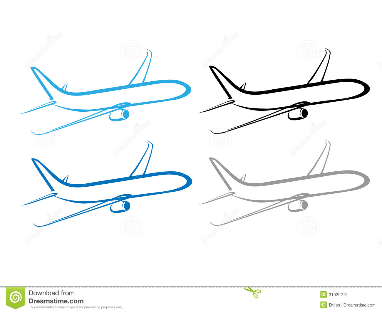 Airplane Plane Airplane Symbol Stylized Airplane Stock Photos