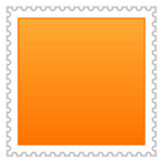Blank Postage Stamp Orange Template 12994 Borders And Frames    