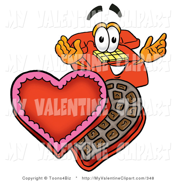 Box Of Valentines Day Chocolate Candies Valentine Clip Art Toons4biz