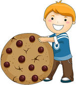 Boy With Chocolate Cip Cookies