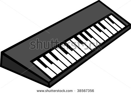 Electric Keyboard Clipart Electronic Musical Keyboard