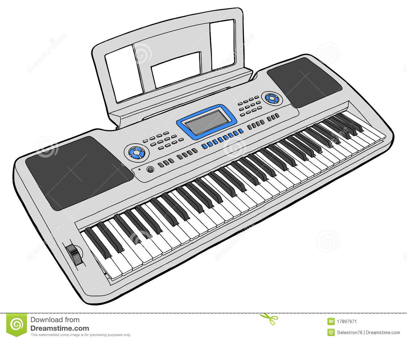 Electronic Musical Keyboard   Synth Stock Image   Image  17897971