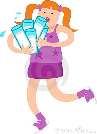 Girl Drinking Water Clipart Water Girl 151319 Jpg