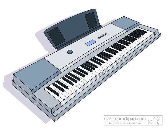 Music Keyboard Clipart Classroomclipart Com   Musical