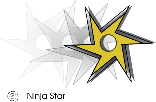 Ninjastar Clip Art At Clker Com   Vector Clip Art Online Royalty Free