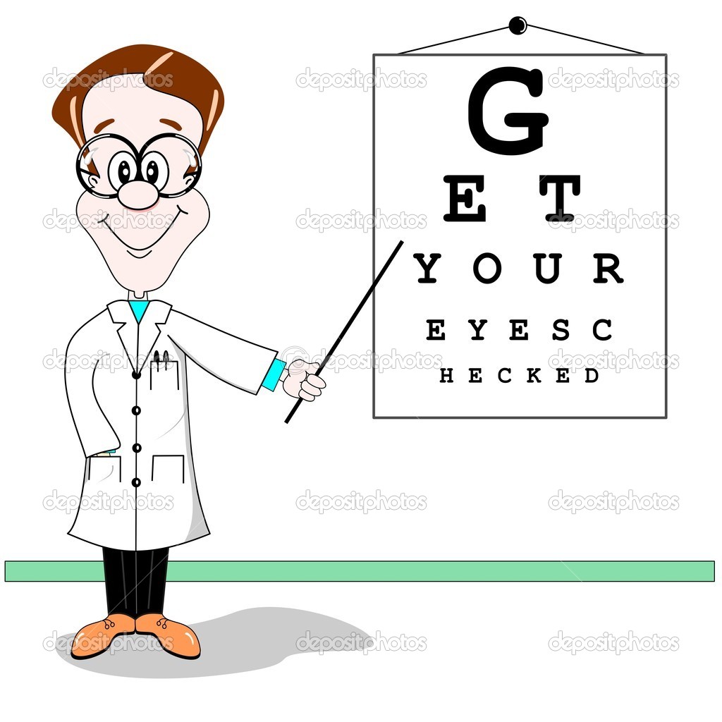 Optician Eye Test Cartoon   Stock Vector   Gcpics  6884570