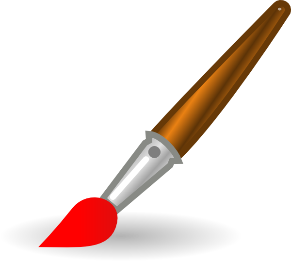 Paint Brush Clip Art At Clker Com   Vector Clip Art Online Royalty