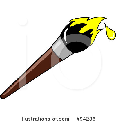 Royalty Free  Rf  Paintbrush Clipart Illustration By Pams Clipart
