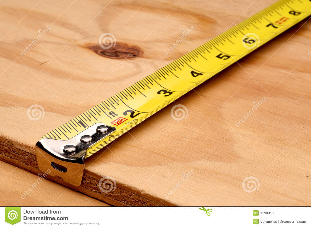 Tape Measure Measuring Wood Royalty Free Stock Photo   Image  11908105