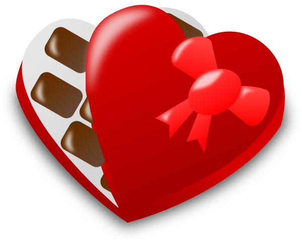 Valentine Chocolate Box Clip Art At Clker Com   Vector Clip Art Online