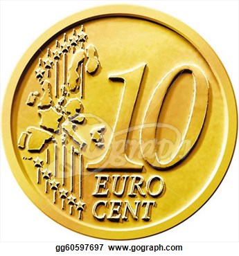 10 Cents Clipart Ten  10  Cent Euro Coin