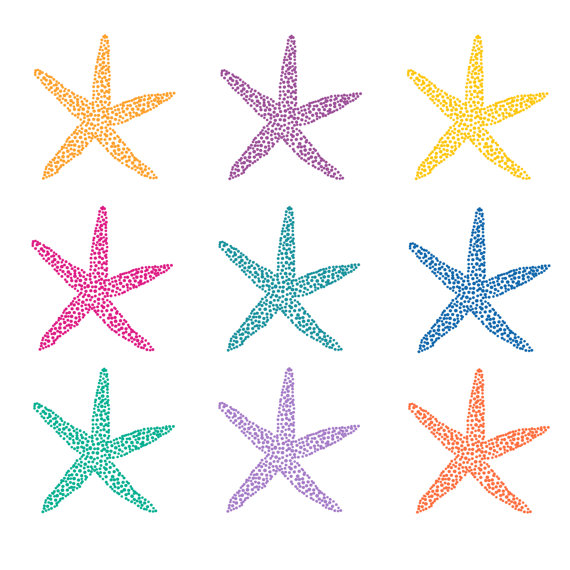 60  Off Sale Digital Clip Art Ocean Clipart Summer Clip Art Starfish