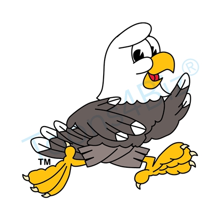 Bald Eagle Mascot Running Clip Art Clip Art