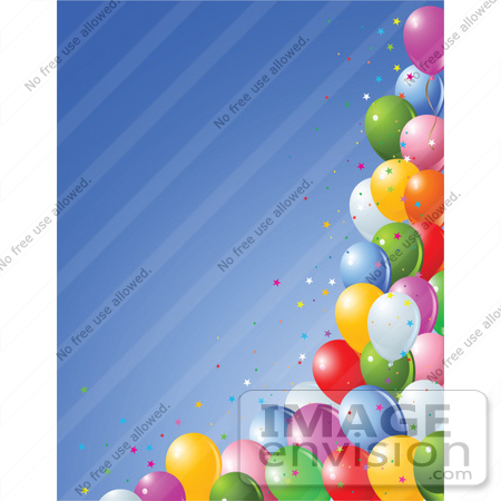 Birthday Balloons Border Clipart Birthday Balloon Border Clip