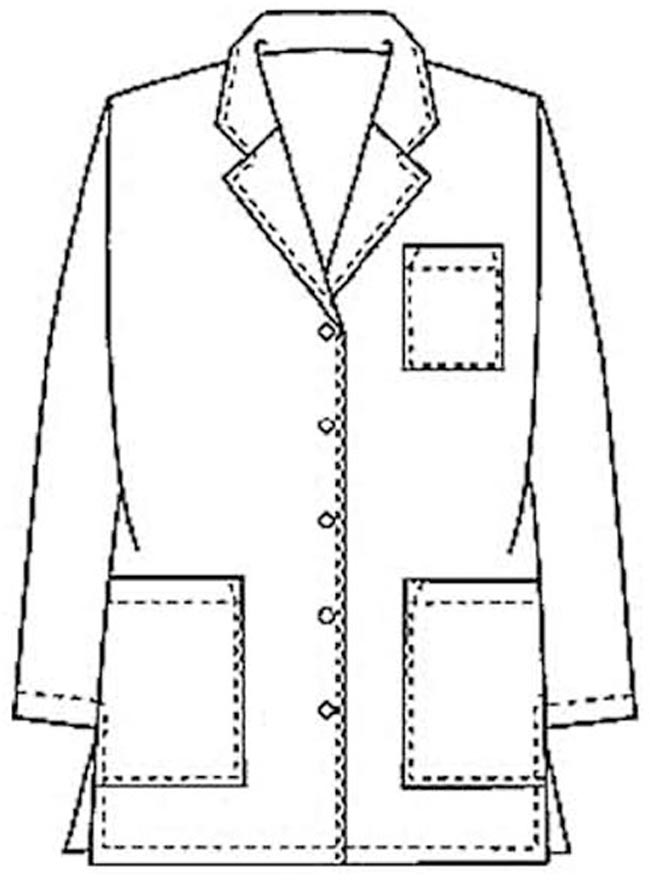 Cartoon Lab Coat Short Lab Coat For  40 45