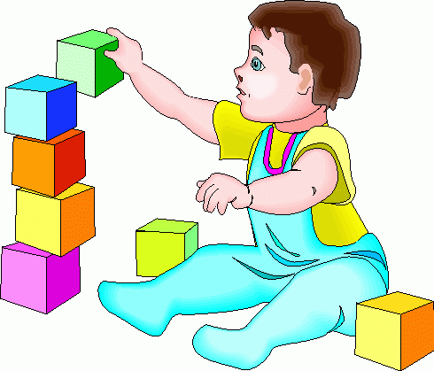Child With Blocks Clipart   Child With Blocks Clip Art
