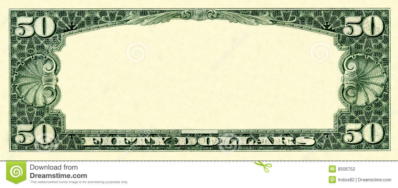 Fifty Dollar Bill Clip Art 50 Dollars Frame