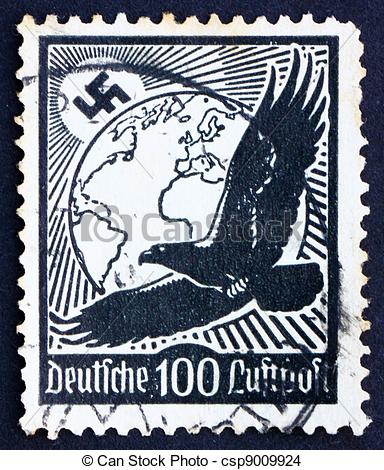 Germany   Circa 1934  A Stamp Printed In The Germany Shows Swastika