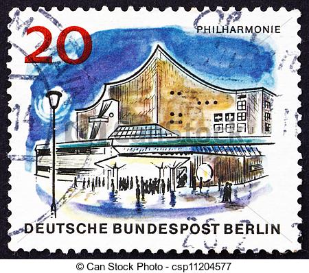 Germany   Circa 1965  A Stamp Printed In The Germany Berlin Shows