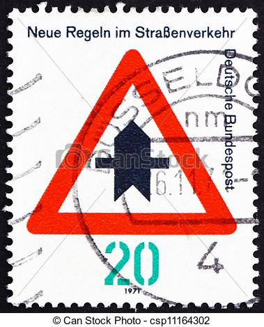 Germany   Circa 1971  A Stamp Printed In The Germany Shows Proceed