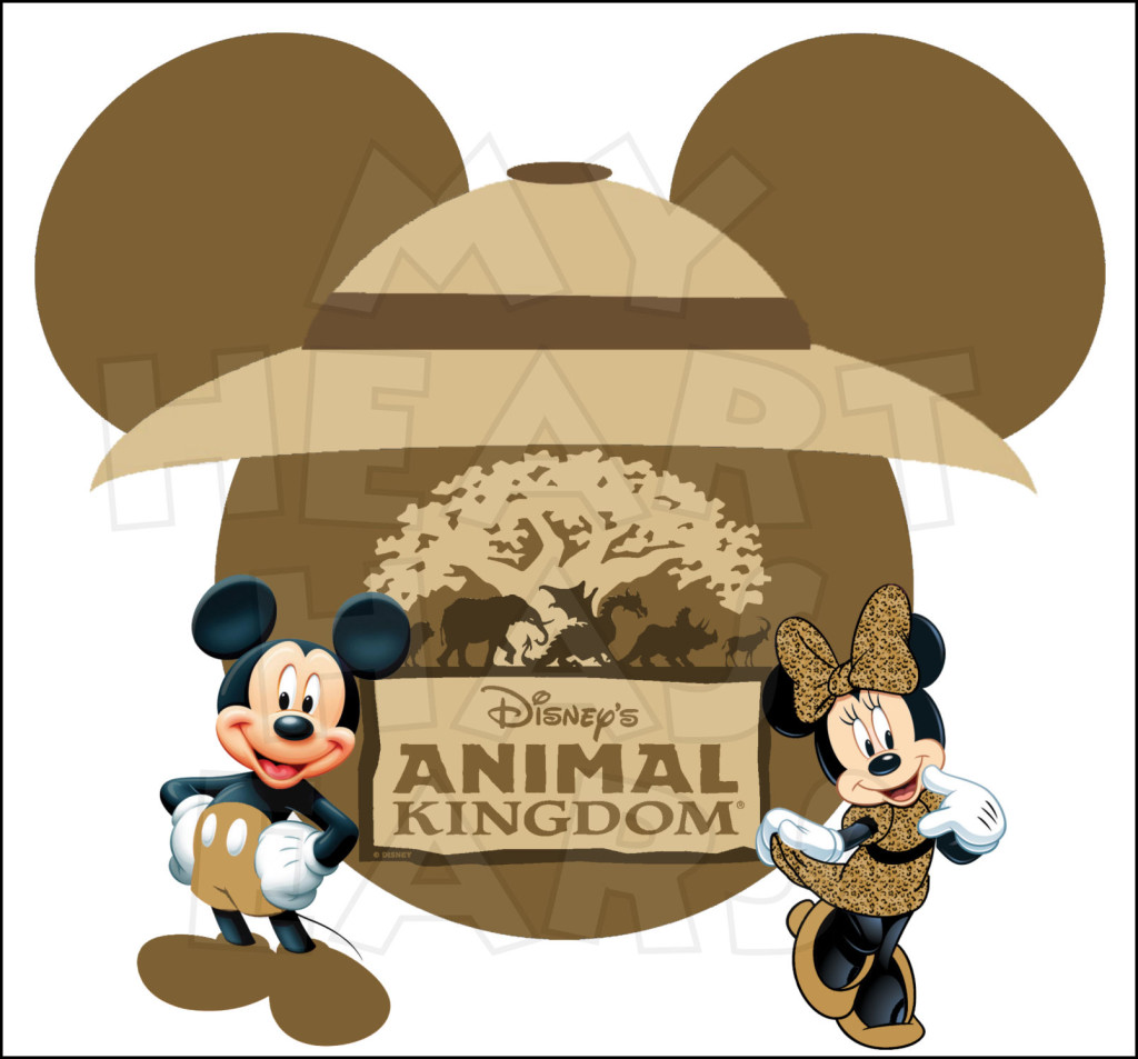 Mickey And Minnie Mouse Animal Kingdom Instant Download Digital Clip