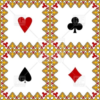 Playing Card Symbols Frame Download Royalty Free Vector Clipart  Eps 