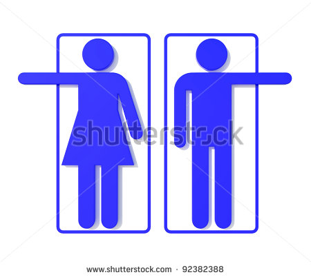 Restroom Symbol Signdouble Sided Sign 8191