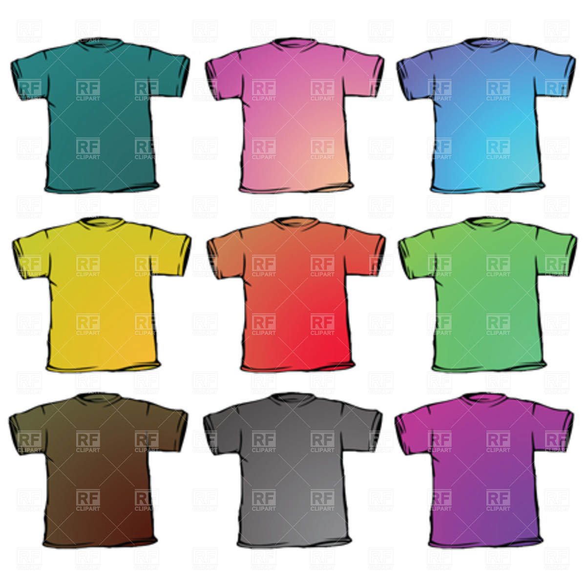 Shirts Collection 4211 Download Royalty Free Vector Clipart  Eps 
