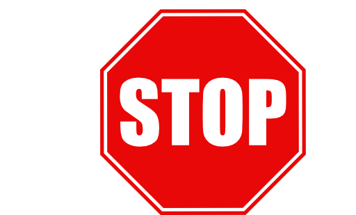 Stop Sign Clipart Black And White   Clipart Panda   Free Clipart