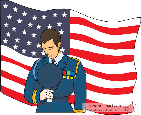 Veterans Day   Soldier Flag Veterans Day   Classroom Clipart
