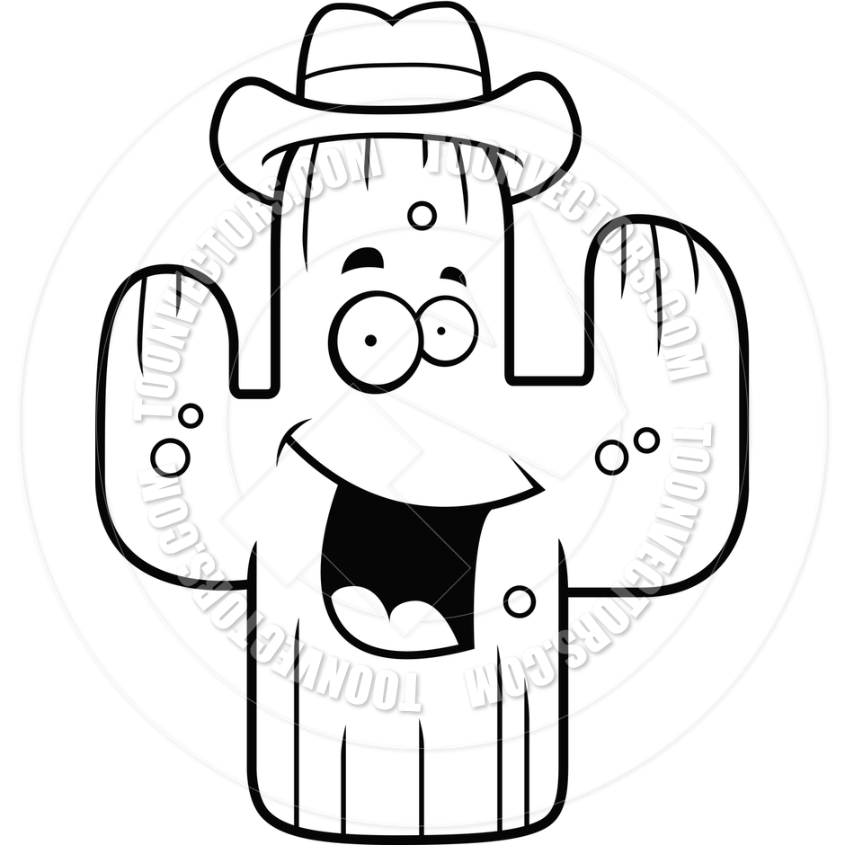 Black And White Cactus Clipart Cactus Clipart Black And