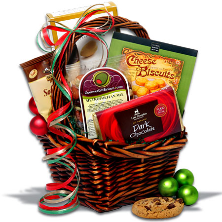 Christmas Food Gift Basket Christmas Basket Clip Art