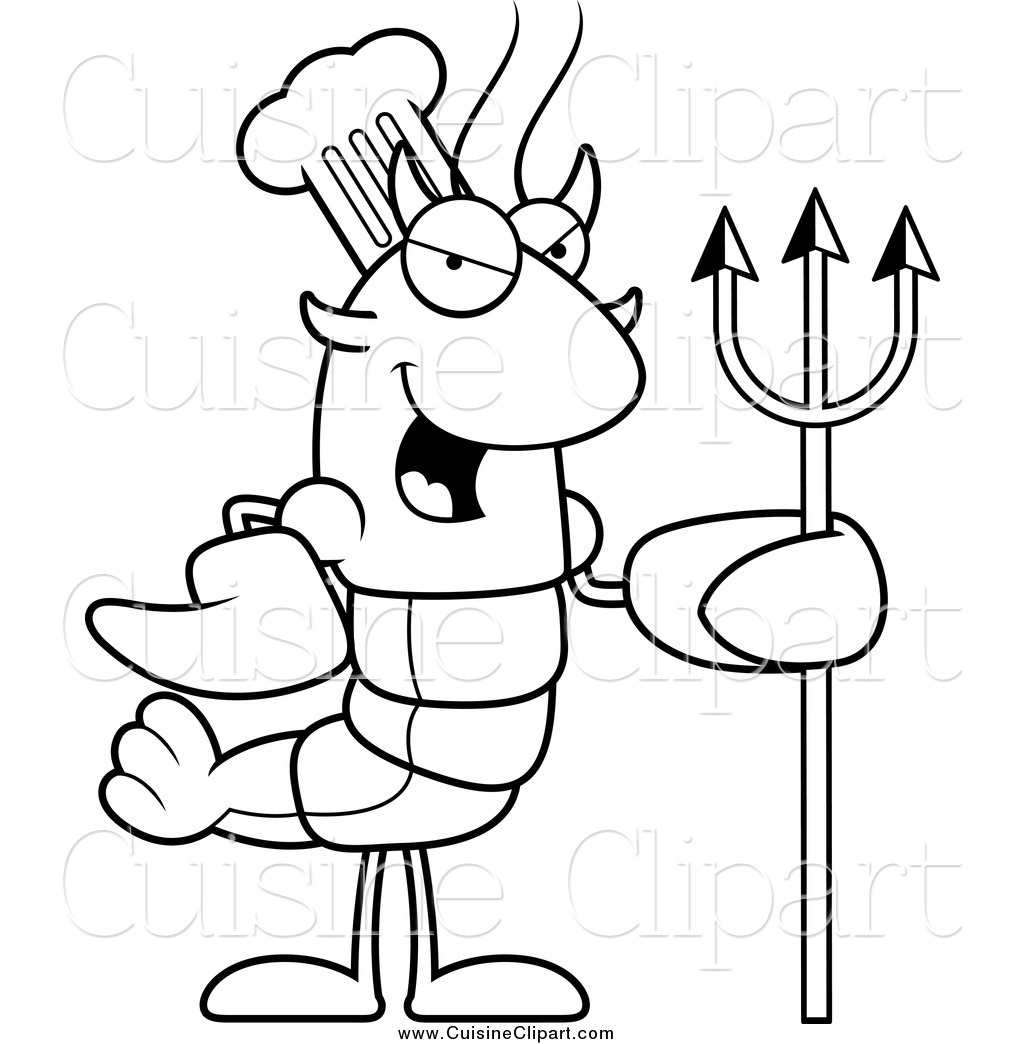 Devil Clipart Black And White Cuisine Clipart Of A Black And