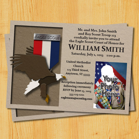 Eagle Scout Court Of Honor Invitations Eagle Scout Invitation 8  Cut