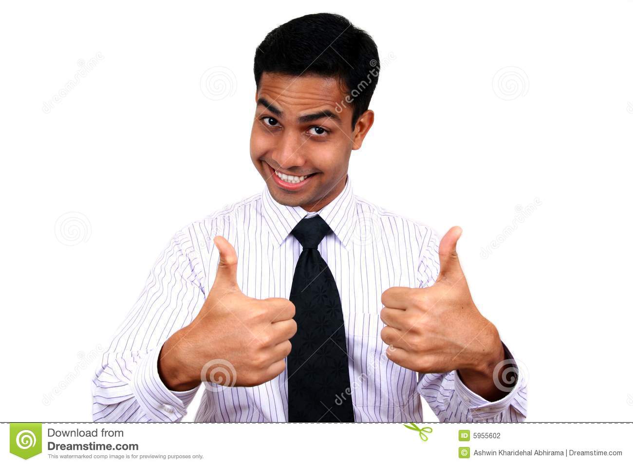 Indian Business Man With 2 Thumbs Up  Stock Photography   Image    